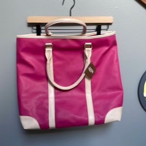 NWT Ulta Beauty Pink Leather Tote Bag